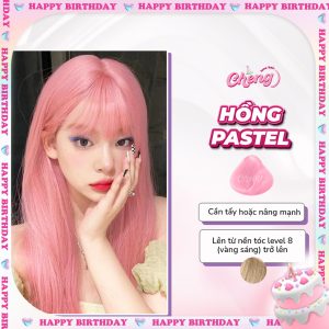 Thuốc Nhuộm Tóc Màu HỒNG PASTEL