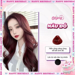 Thuốc Nhuộm Tóc Màu NÂU ĐỎ Không Tẩy