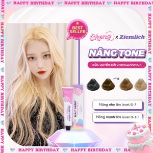 Thuốc NÂNG TONE Tóc - Nâng Tông Sáng, Nhuộm Tóc Chuẩn Màu Ziemlich