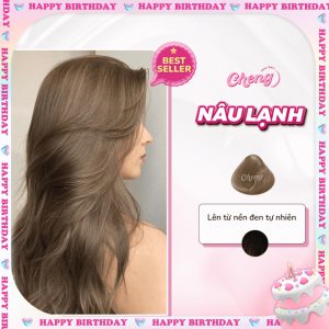 Thuốc Nhuộm Tóc Màu NÂU LẠNH Không Tẩy