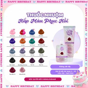 Thuốc Nhuộm Hấp Màu Phục Hồi Ziemlich - Thuốc Nhuộm Tóc Semi-permanent Cho Tóc Tẩy