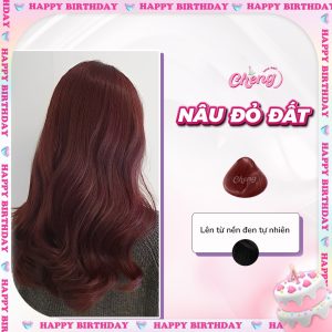 Thuốc Nhuộm Tóc Màu NÂU HỒNG TRÀ Không Tẩy