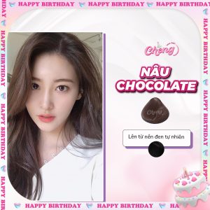 Thuốc Nhuộm Tóc Màu NÂU SOCOLA - NÂU CHOCOLATE Không Tẩy