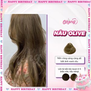 Thuốc Nhuộm Tóc Màu NÂU OLIU - NÂU OLIVE