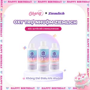 OXY TRỢ NHUỘM ZIEMLICH Hỗ Trợ Tóc Lên Chuẩn Tone, Nhuộm Lên Chuẩn Màu