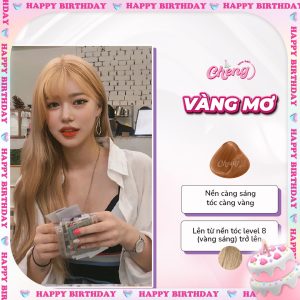 Thuốc Nhuộm Tóc Màu VÀNG MƠ Không Tẩy
