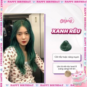Thuốc nhuộm tóc XANH RÊU không tẩy