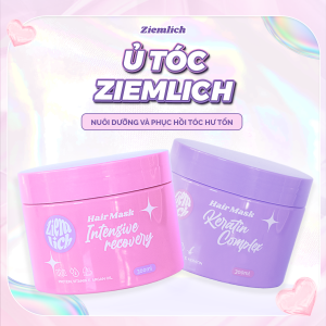 Hấp ủ tóc Ziemlich siêu mềm mượt, phục hồi tóc, hũ 300ml tiện lợi | Chenglovehair, Chenglovehairs